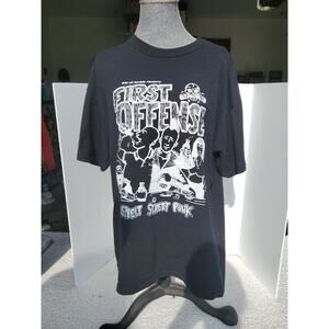 First Offense Rustbelt Street Punk Band Black T-shirt